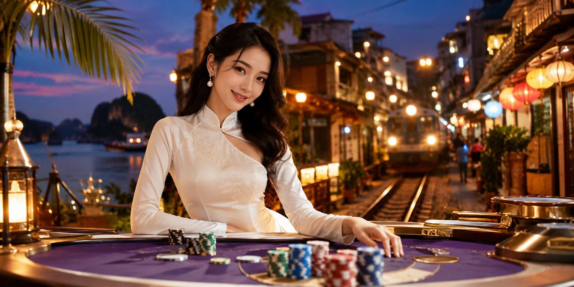 Người dùng Hà Nội chơi baccarat trực tuyến với trang phục áo dài truyền thống